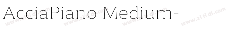 AcciaPiano Medium字体转换